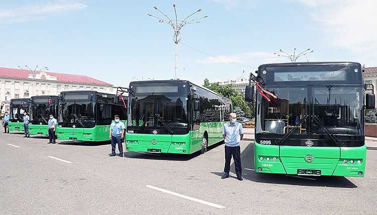 Новыми автобусами пополнился автопарк Тараза