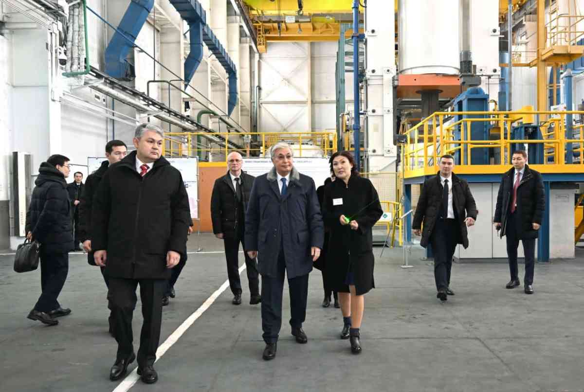 Президент посетил Усть-Каменогорский титано-магниевый комбинат