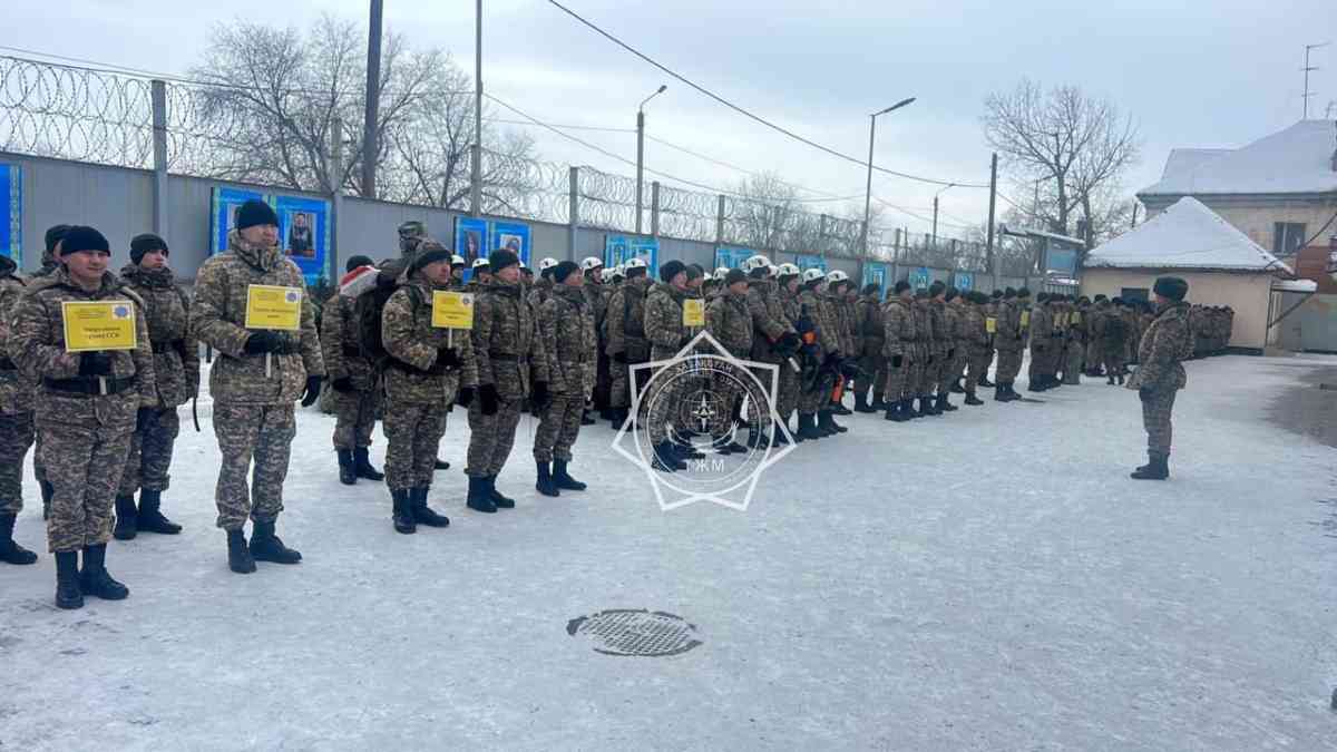 Военнослужащие частей гражданской обороны РК приведены в готовность после землетрясения