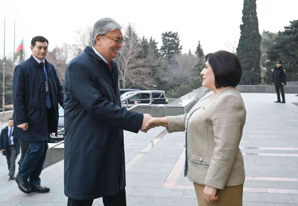 Президент Казахстана провел переговоры с председателем Милли Меджлиса Азербайджана Сагибой Гафаровой