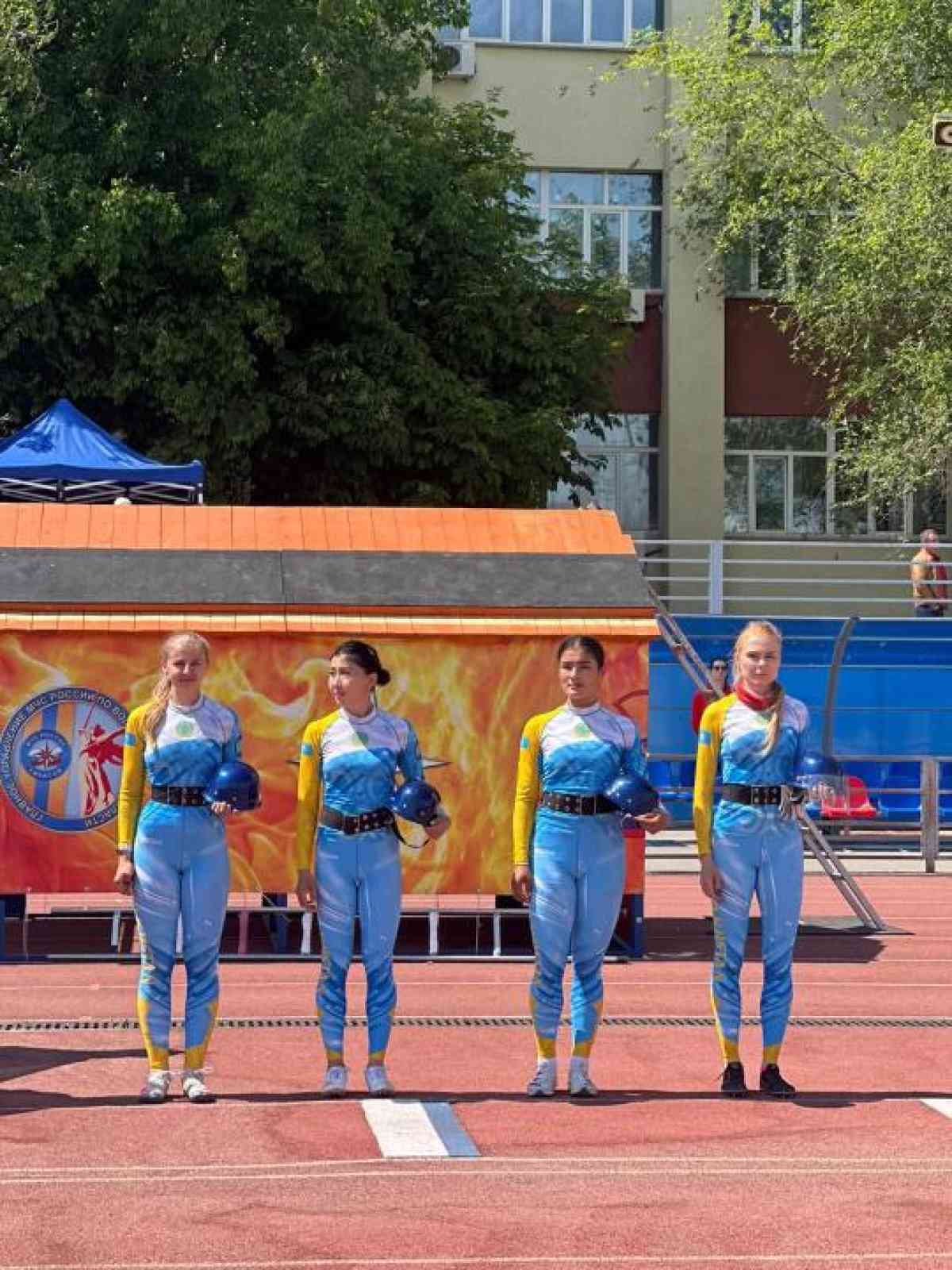 Женская национальная сборная Казахстана завоевала бронзу на международных соревнованиях по пожарно - спасательному спорту