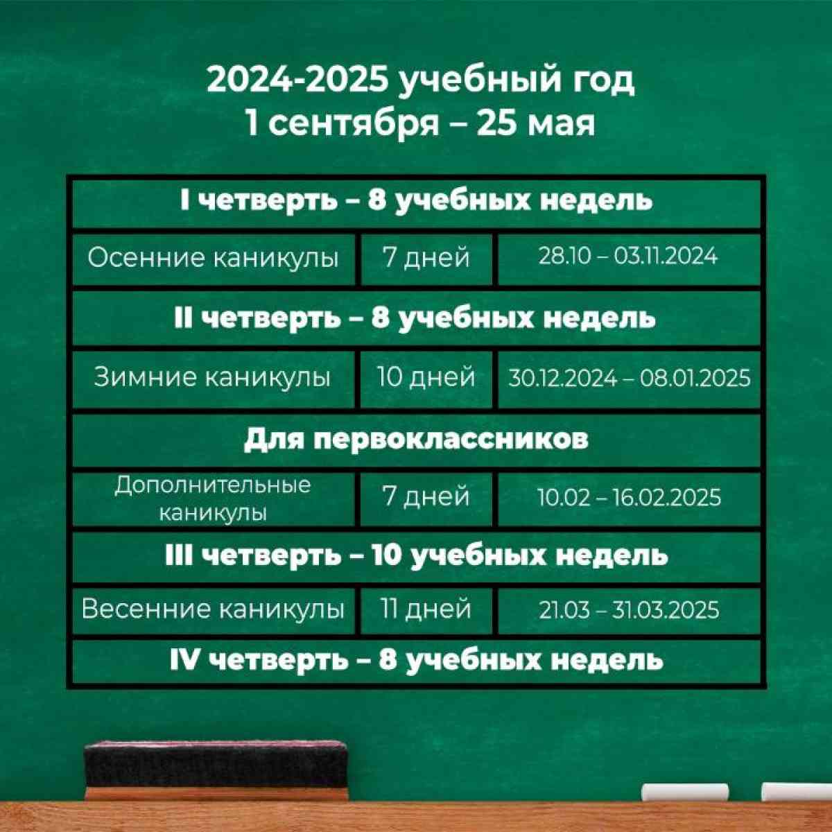 Утверждены даты каникул в новом учебном году